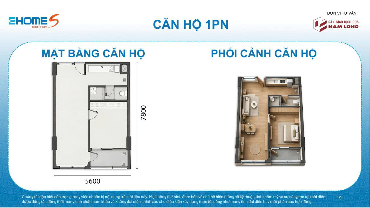 Ehome S bien hoa dong nai dt 40m2